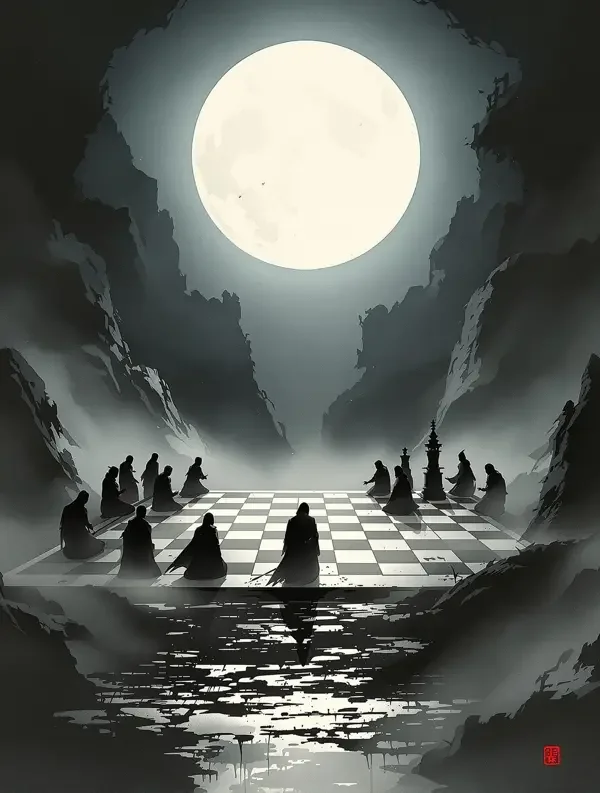 月下棋局